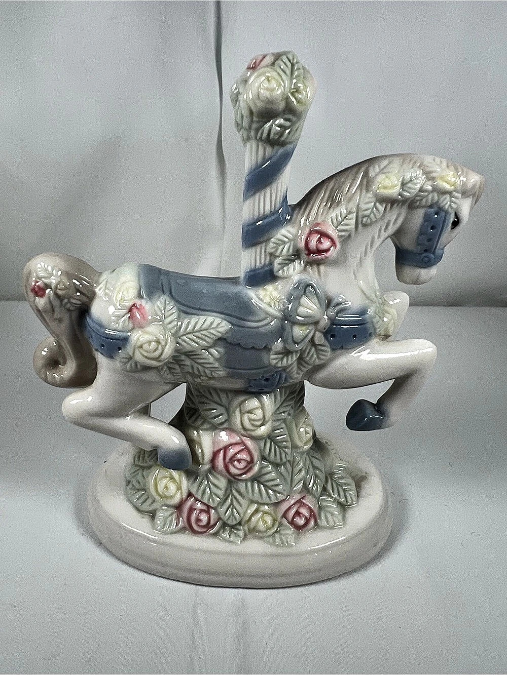 Vintage K's Collection Porcelain Carousel Horse Figurine | 1990s